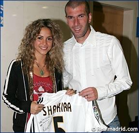 shakira zidane